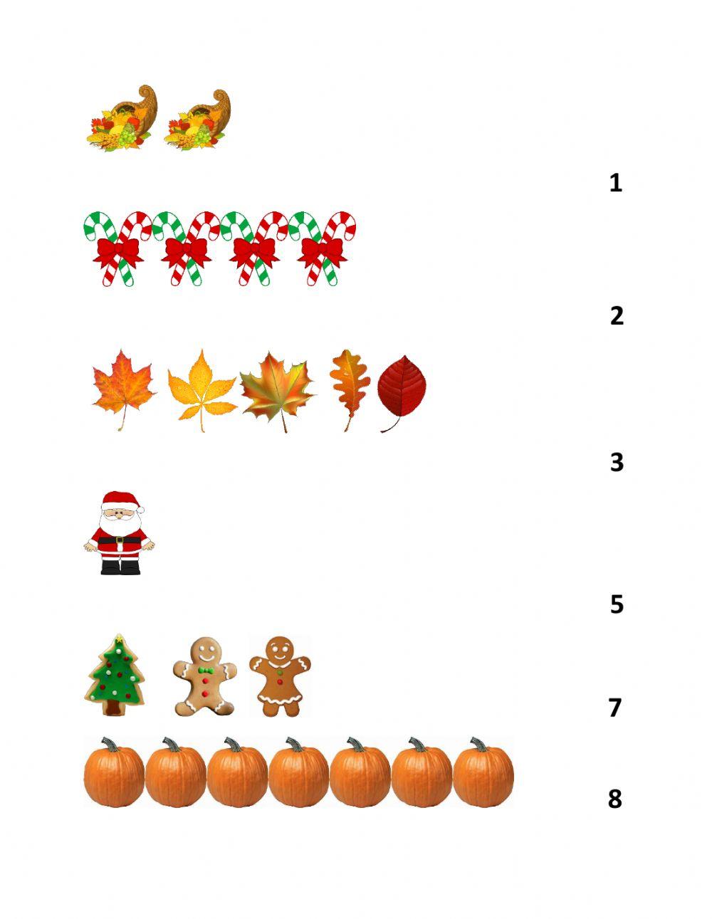 Thanksgiving - Christmas Counting