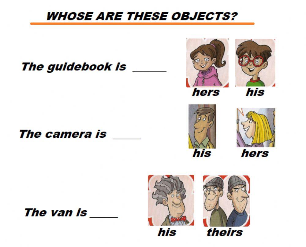 Reader - possessives worksheet | Live Worksheets