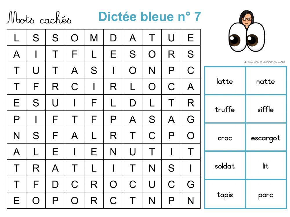 Dictée bleue 7