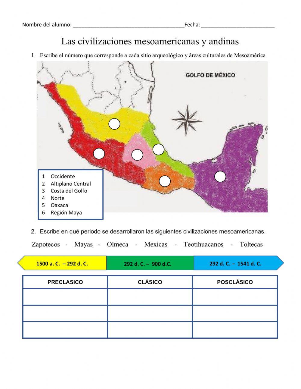 Las ciilizaciones mesoamericanas andinas