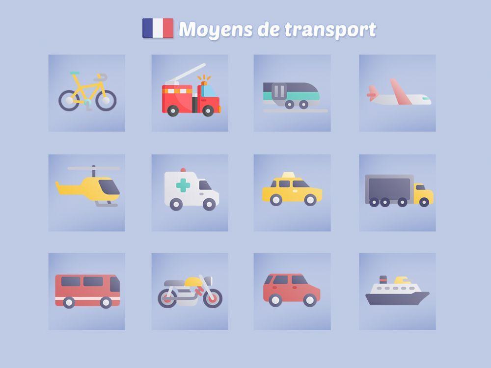 Revisión de los medios de transporte en francés