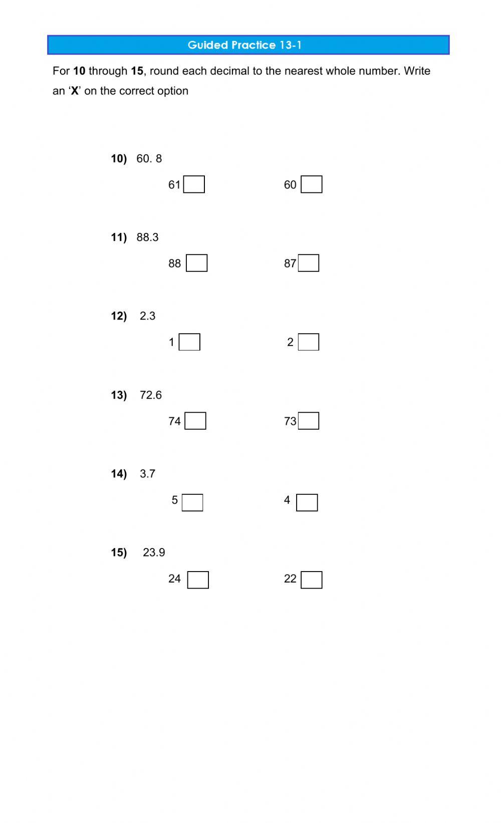 Guided Practice 13-1