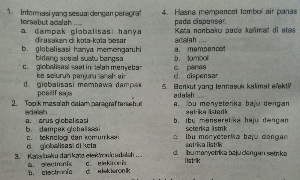 Bahasa Indonesia kelas 6 tema 4