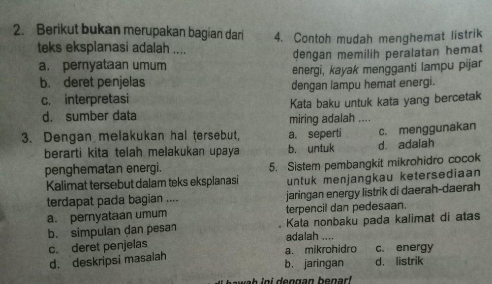 Bahasa Indonesia kelas 6 tema 4