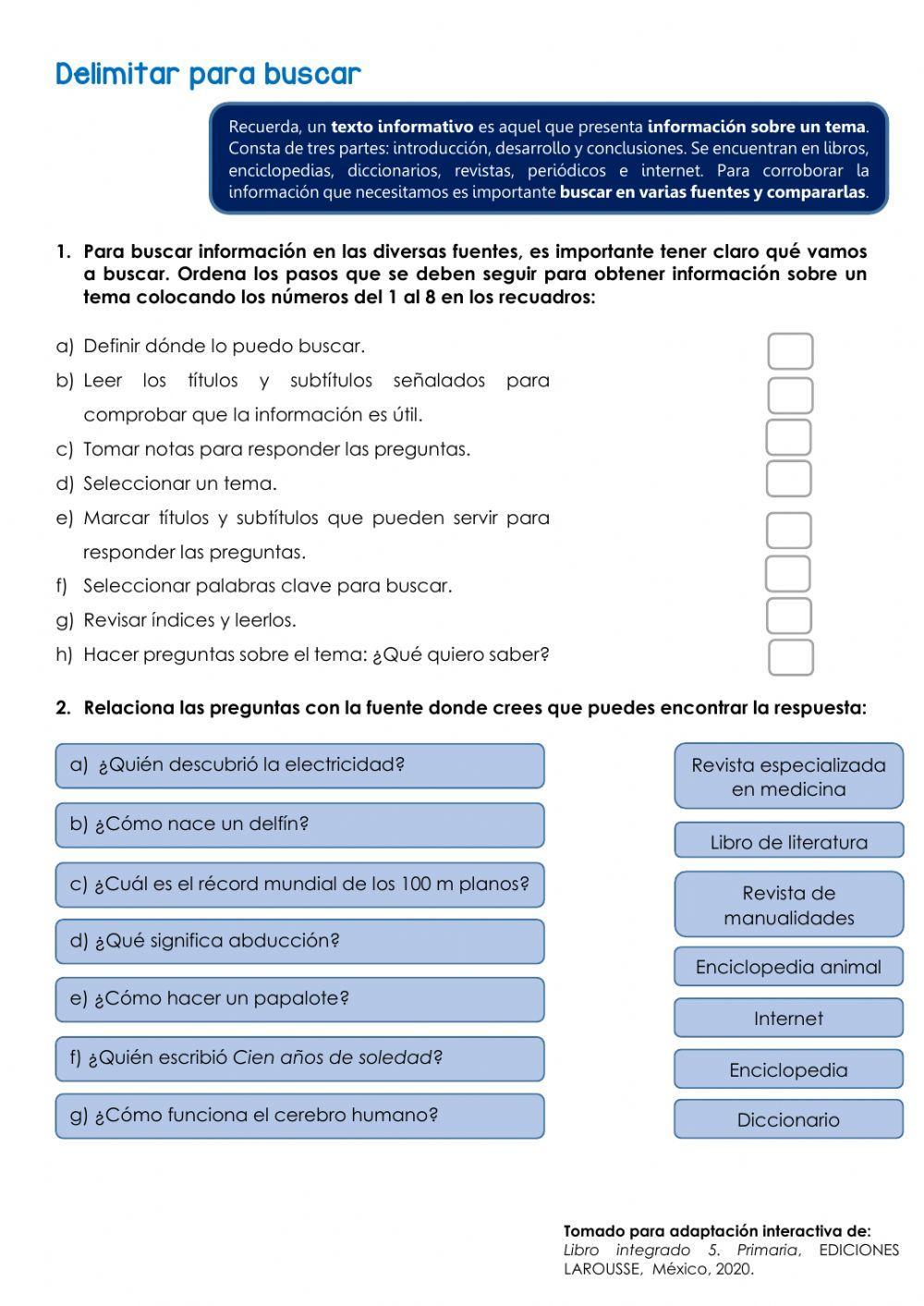 Delimitar para buscar