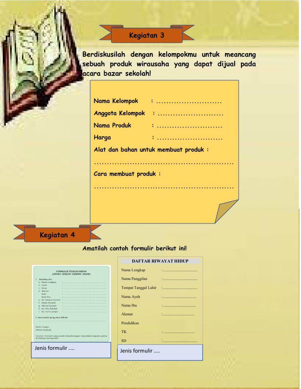 LK Jenis-Jenis Wirausaha dan Jenis-Jenis Formulir