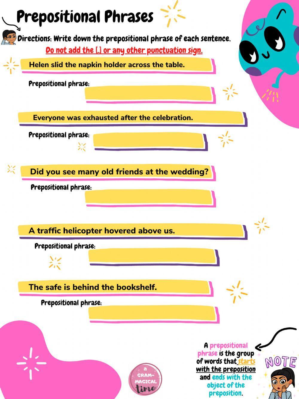 Prepositional Phrases - by Grammagical Time