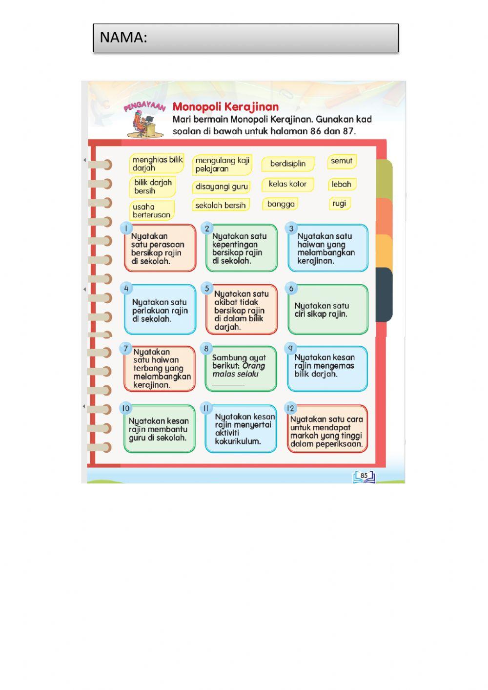 Pendidikan moral : kerajinan
