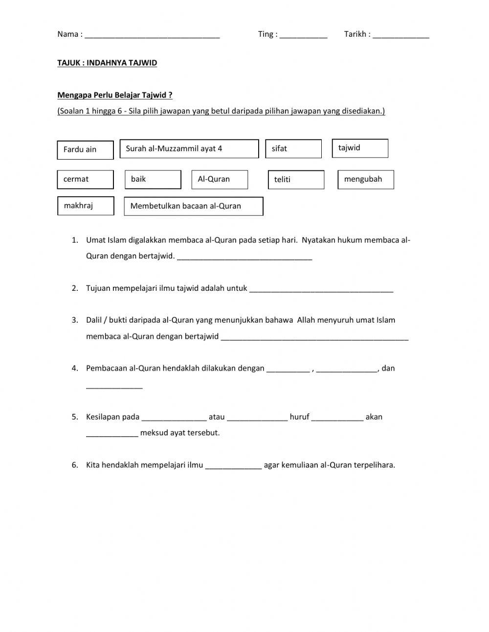 Indahnya Tajwid Part 1