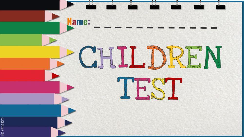 1st children - test