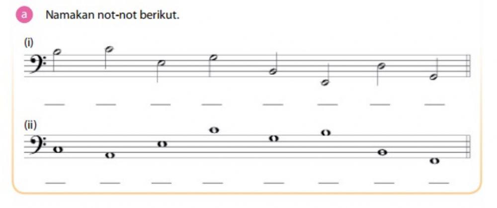 Latihan pic( bass claf)