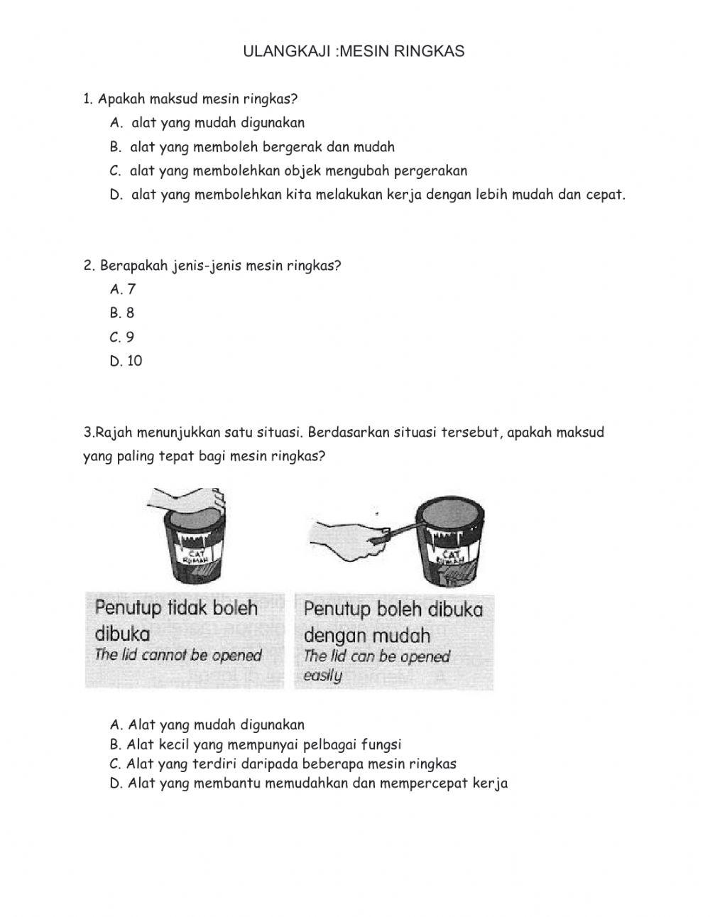 Ulangkaji :mesin ringkas