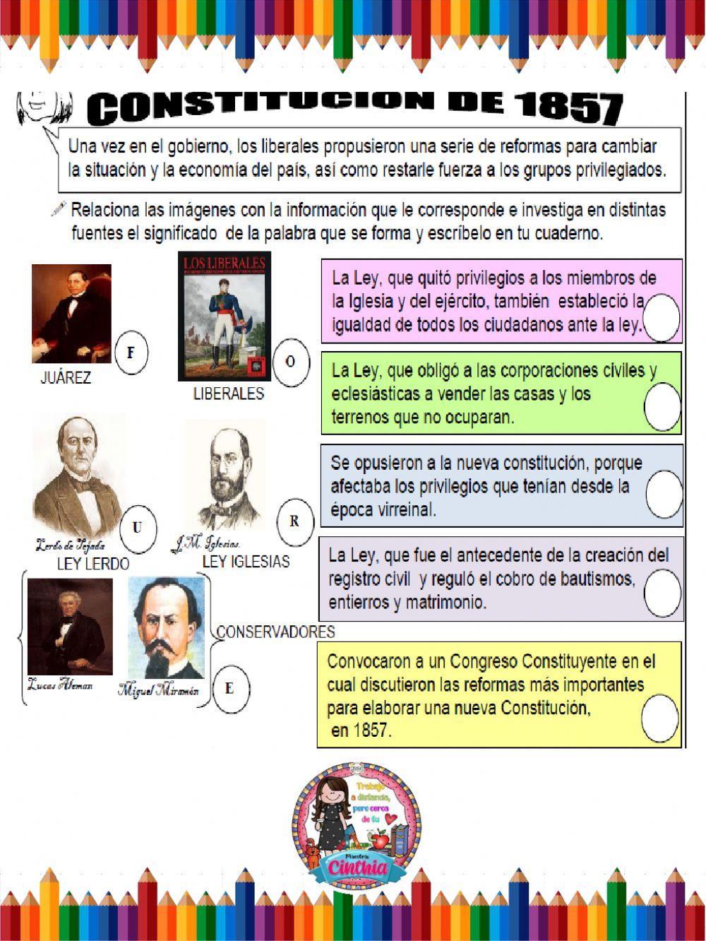 Constitución de 1857 y La Guerra de Reforma