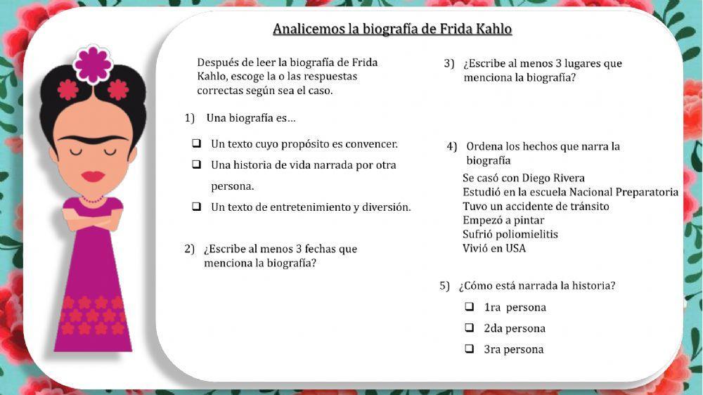 Características la biografía