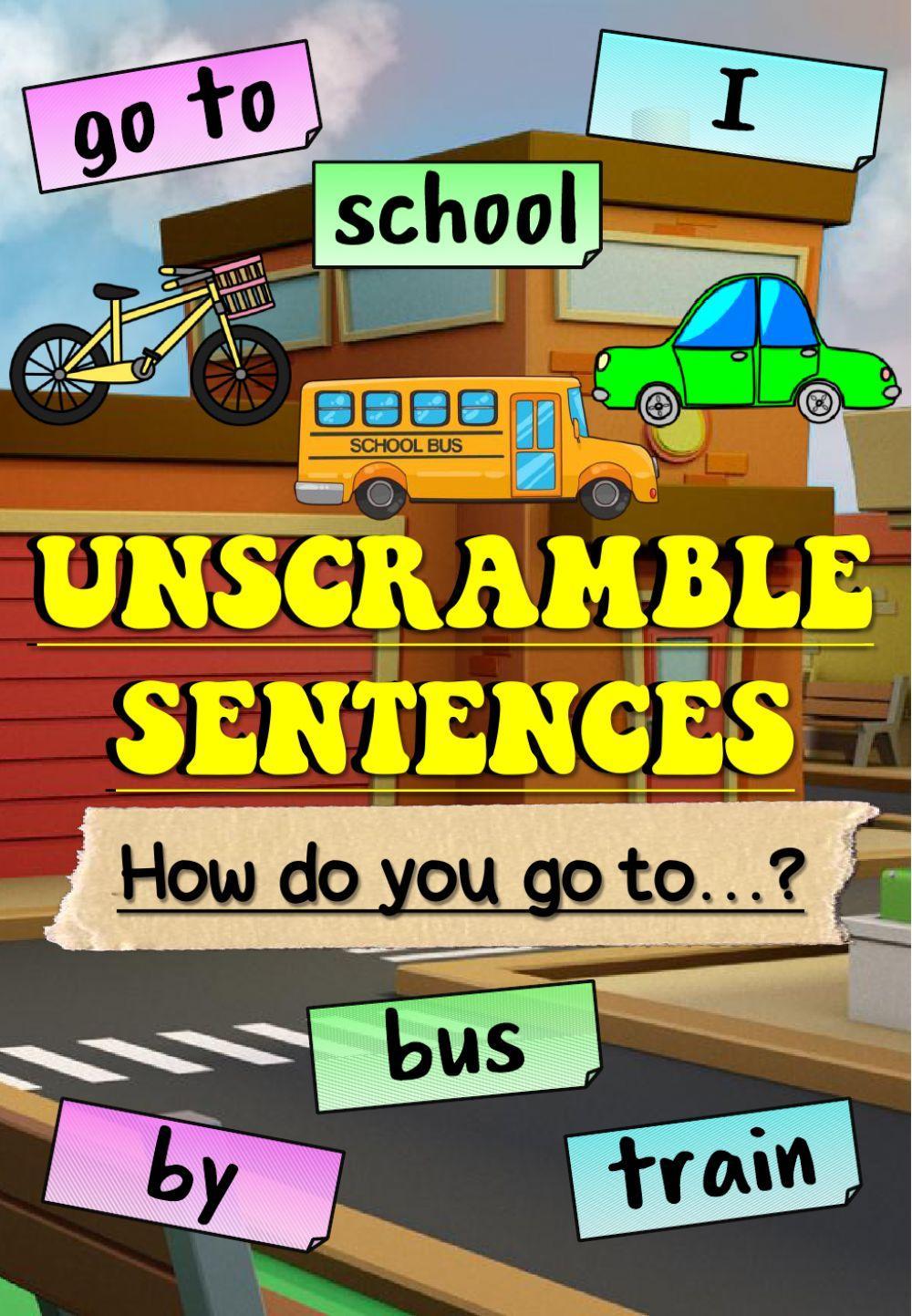 How do you go to...? (Unscramble sentences)