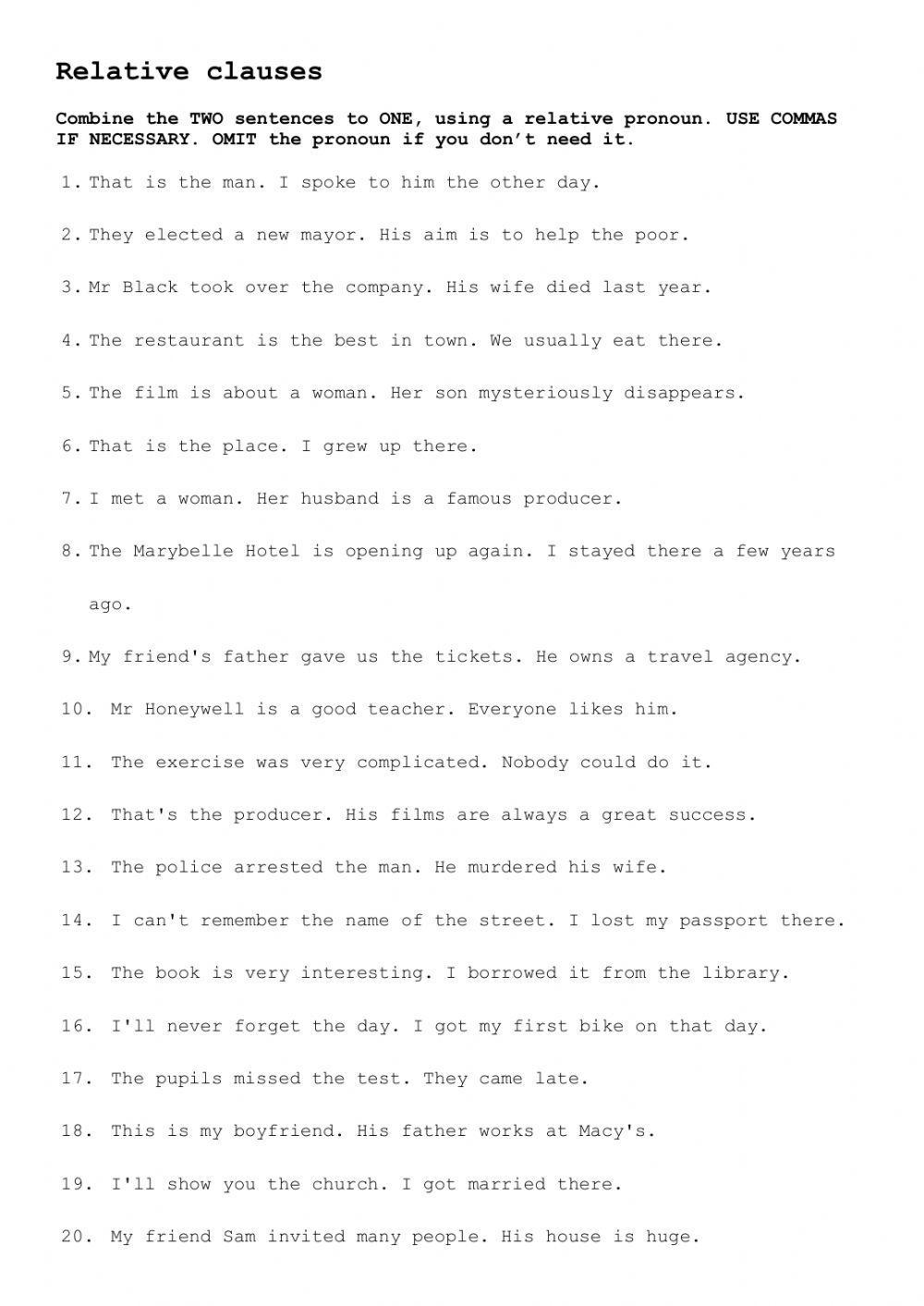 510277 join both sentences with a relative marisol
