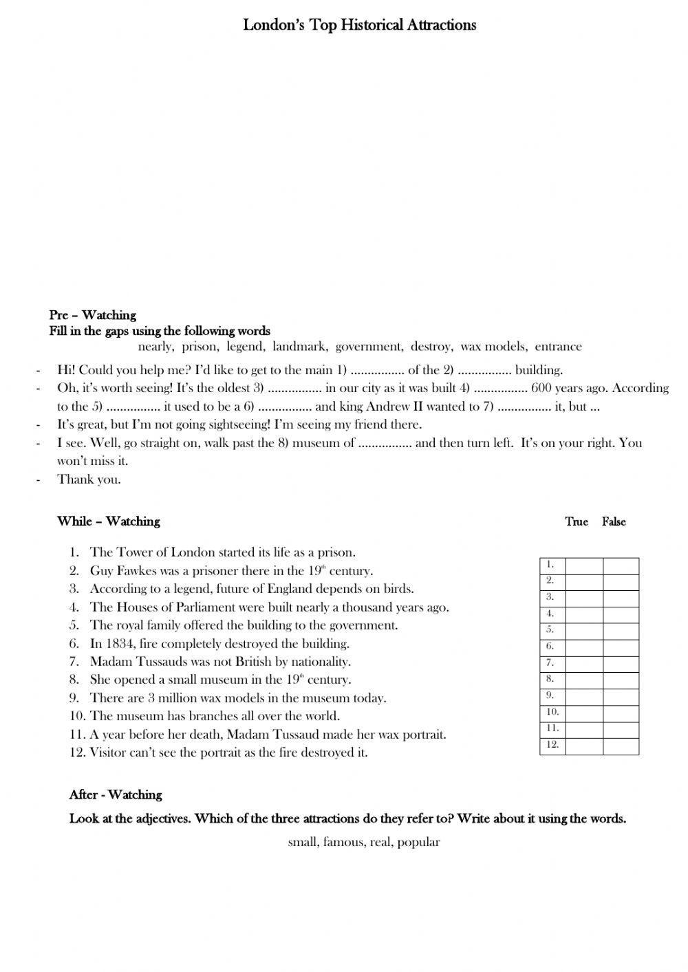 London's top historical attractions