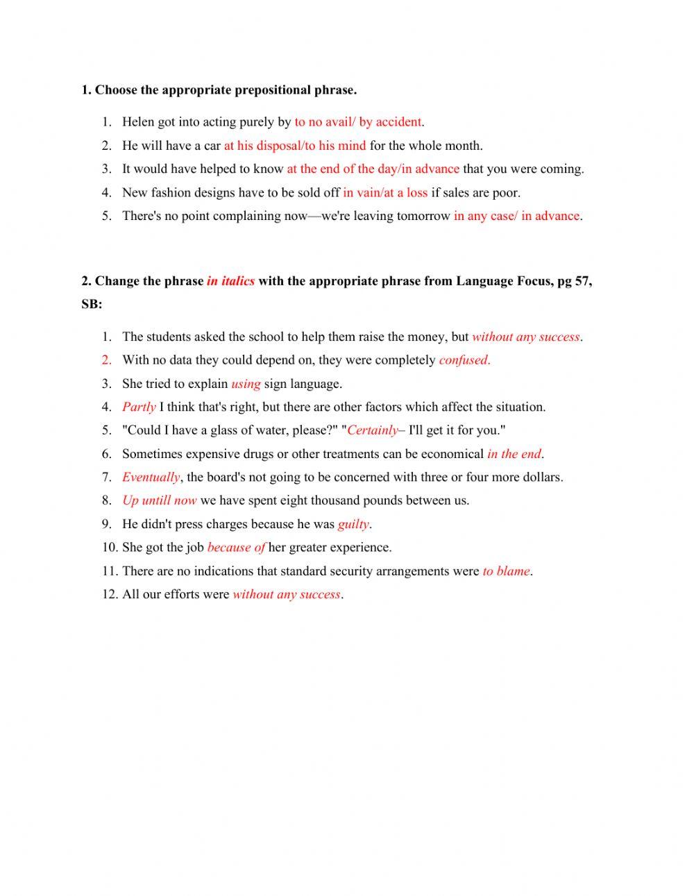 5.4 Language in Focus Focus 5