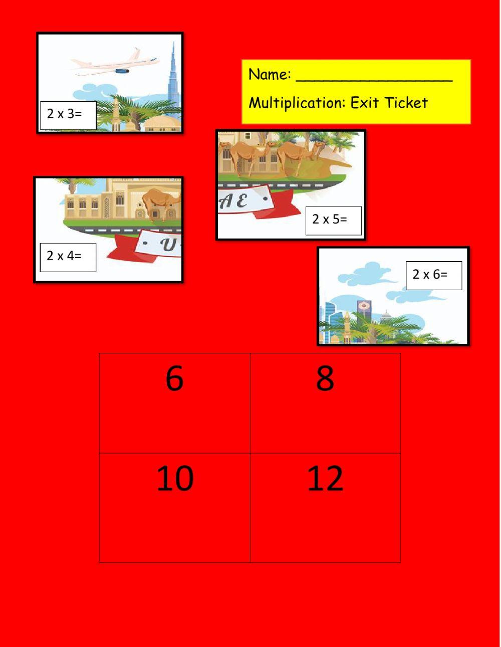 Exit Ticket interactive activity | Live Worksheets