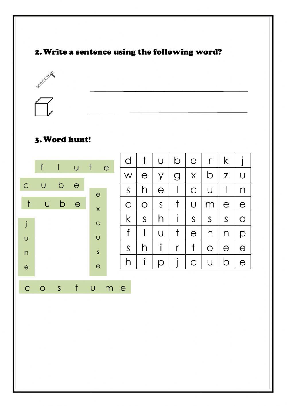 Lesson 41:sound u-e