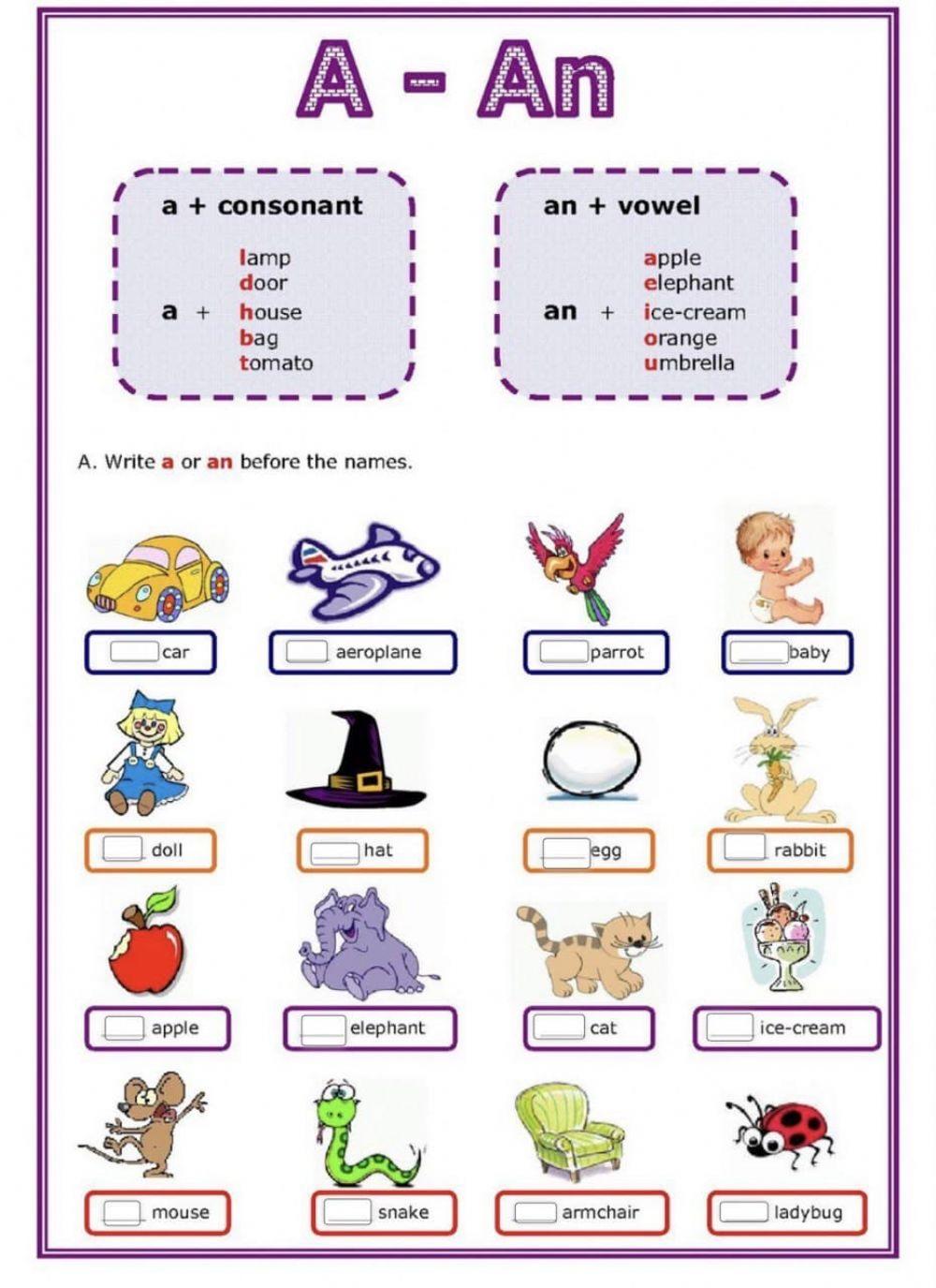 510753 | A - an | ghadoo_2020 | LiveWorksheets