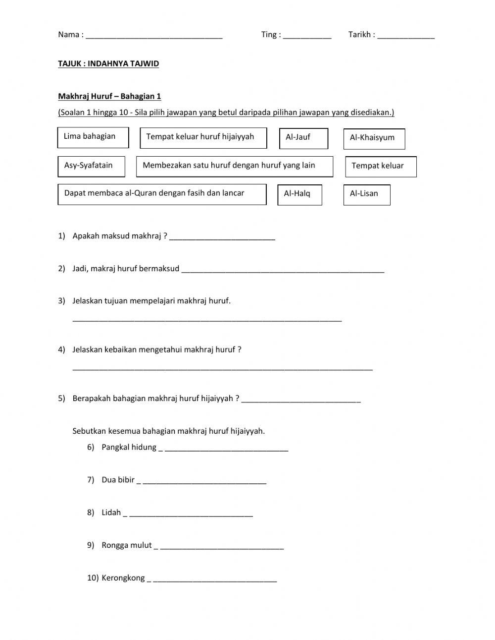 Indahnya Tajwid Part 2