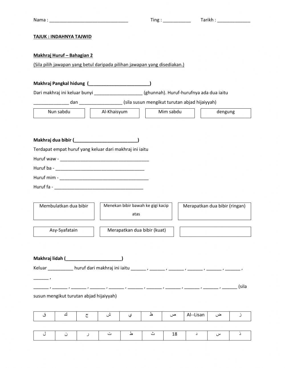 Indahnya Tajwid Part 3