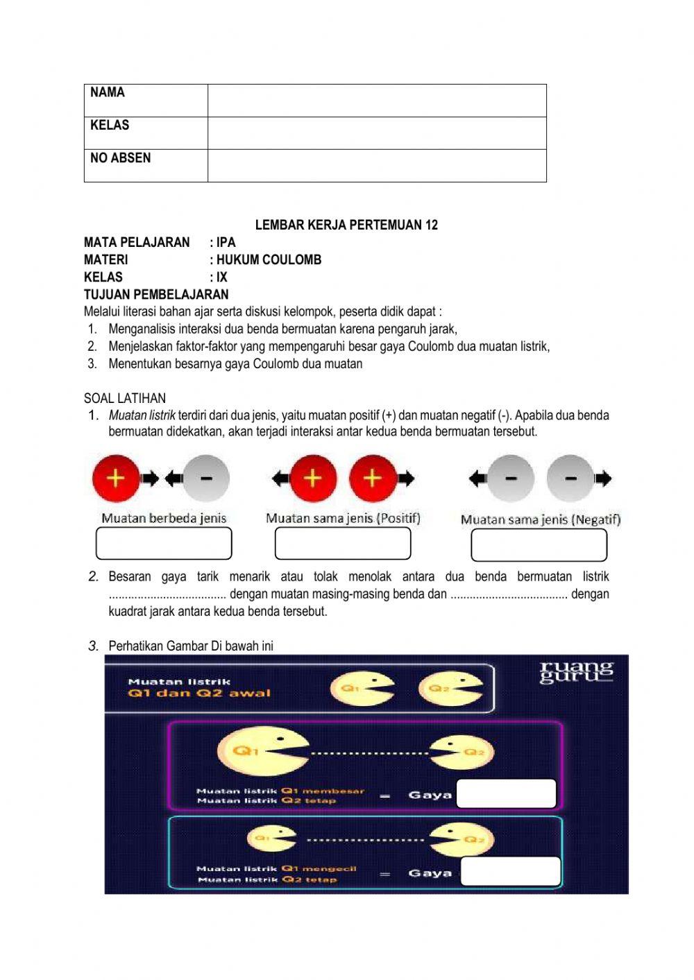 LK-Hukum Coulomb Baru