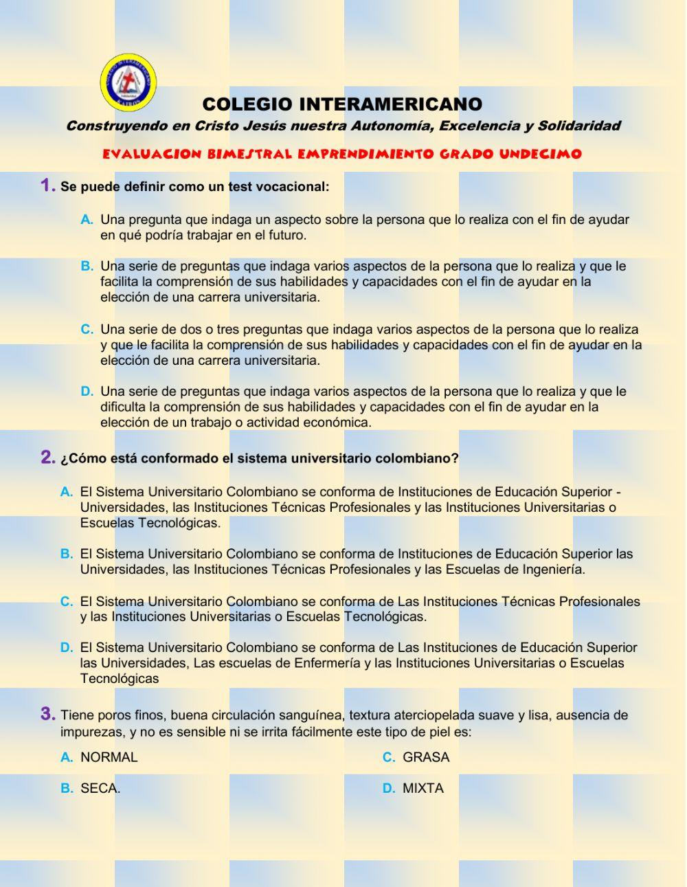 Bimestral emprendimiento