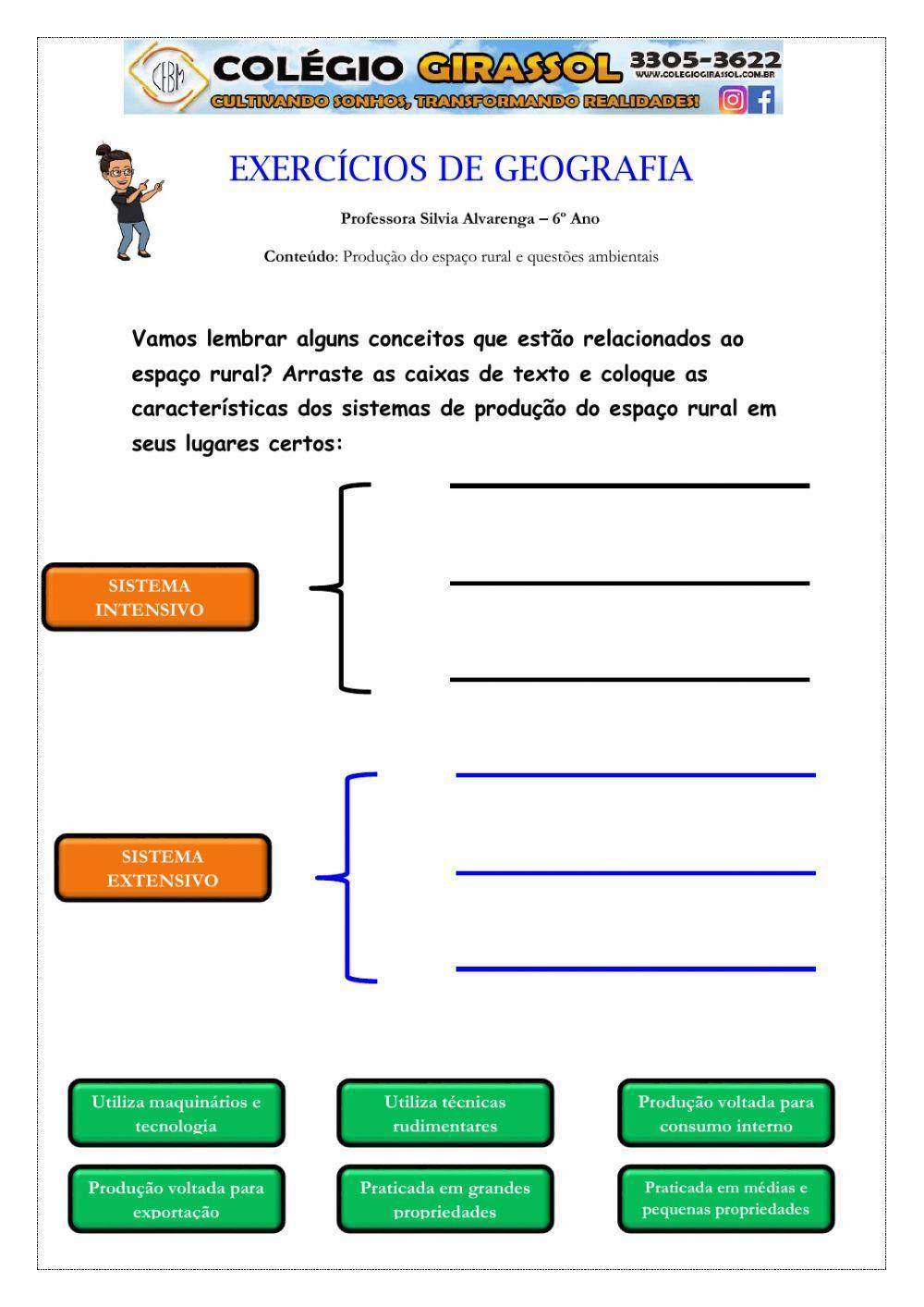 Questões ambientais e produção do espaço rural