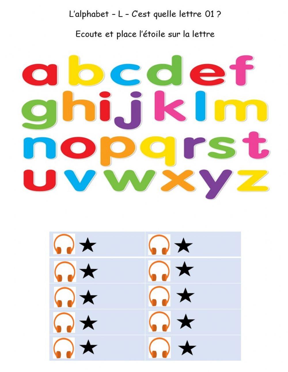 Alphabet - L - Quelle lettre 01
