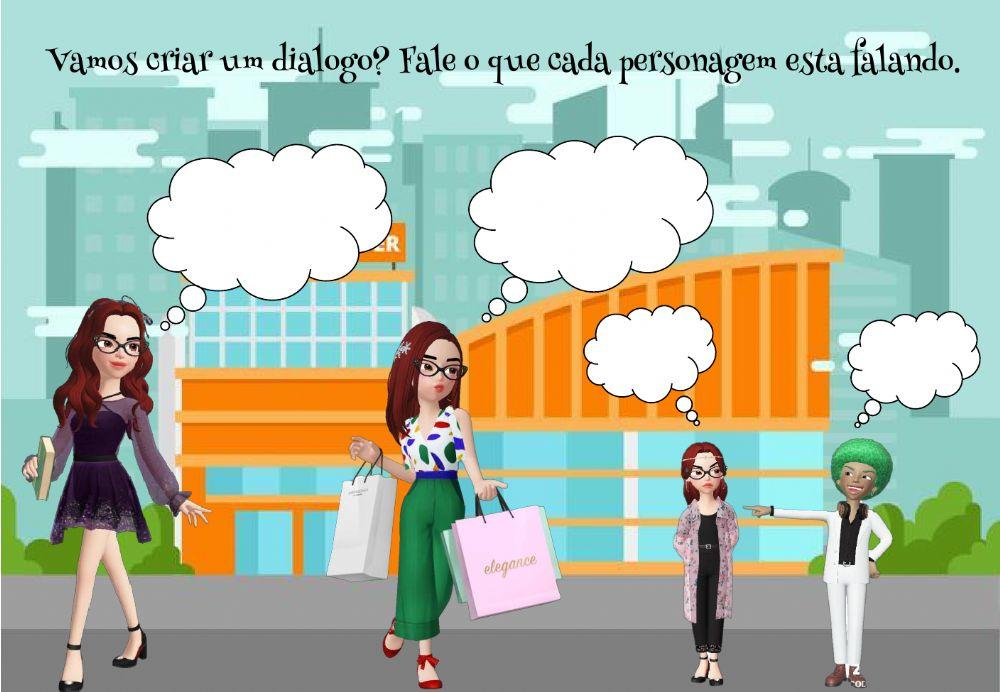 Trabalhando leitura e produção de dialogos