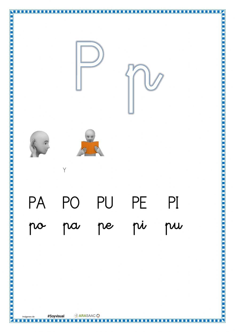 Lectura letras P y M