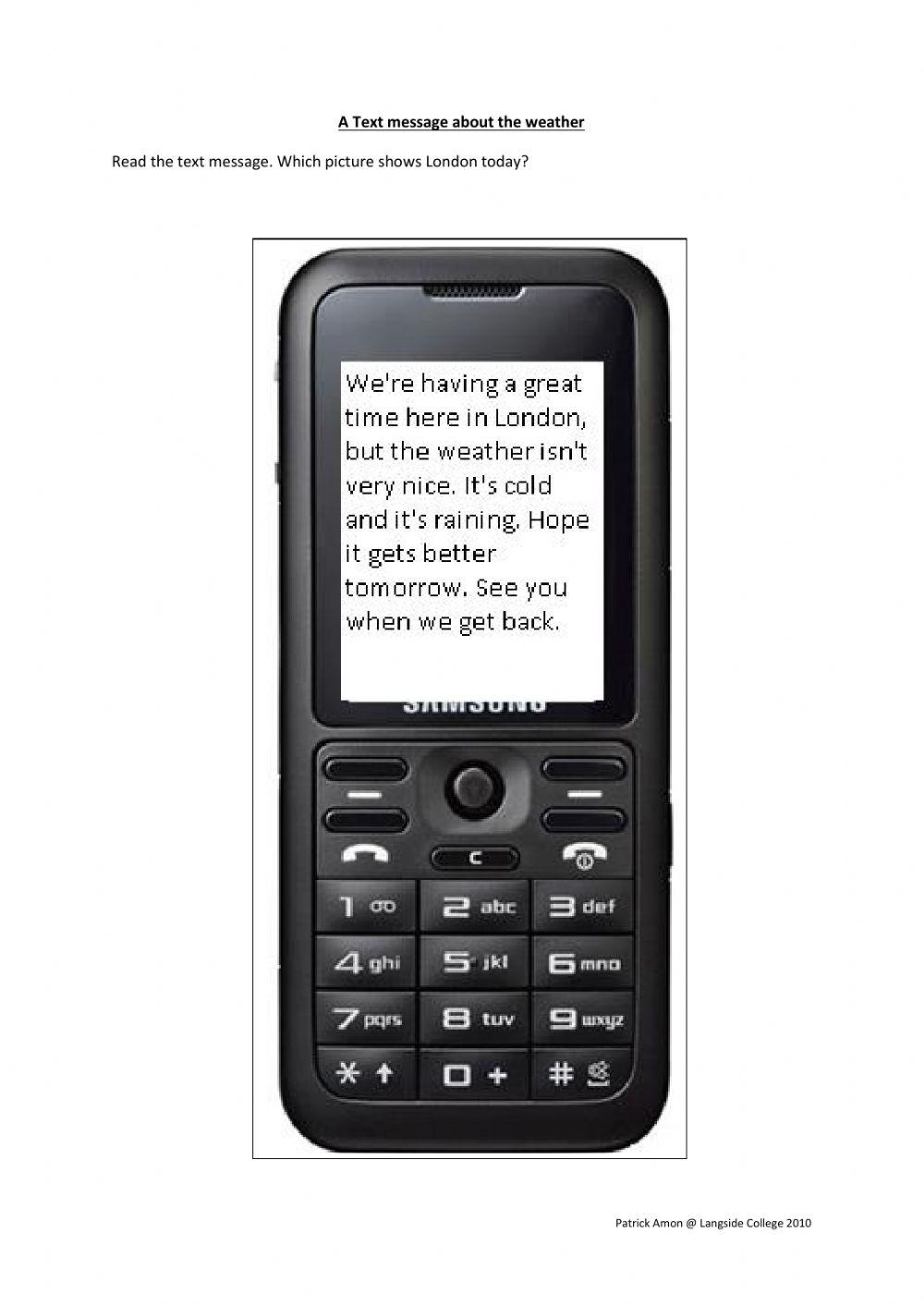 Describing the Weather