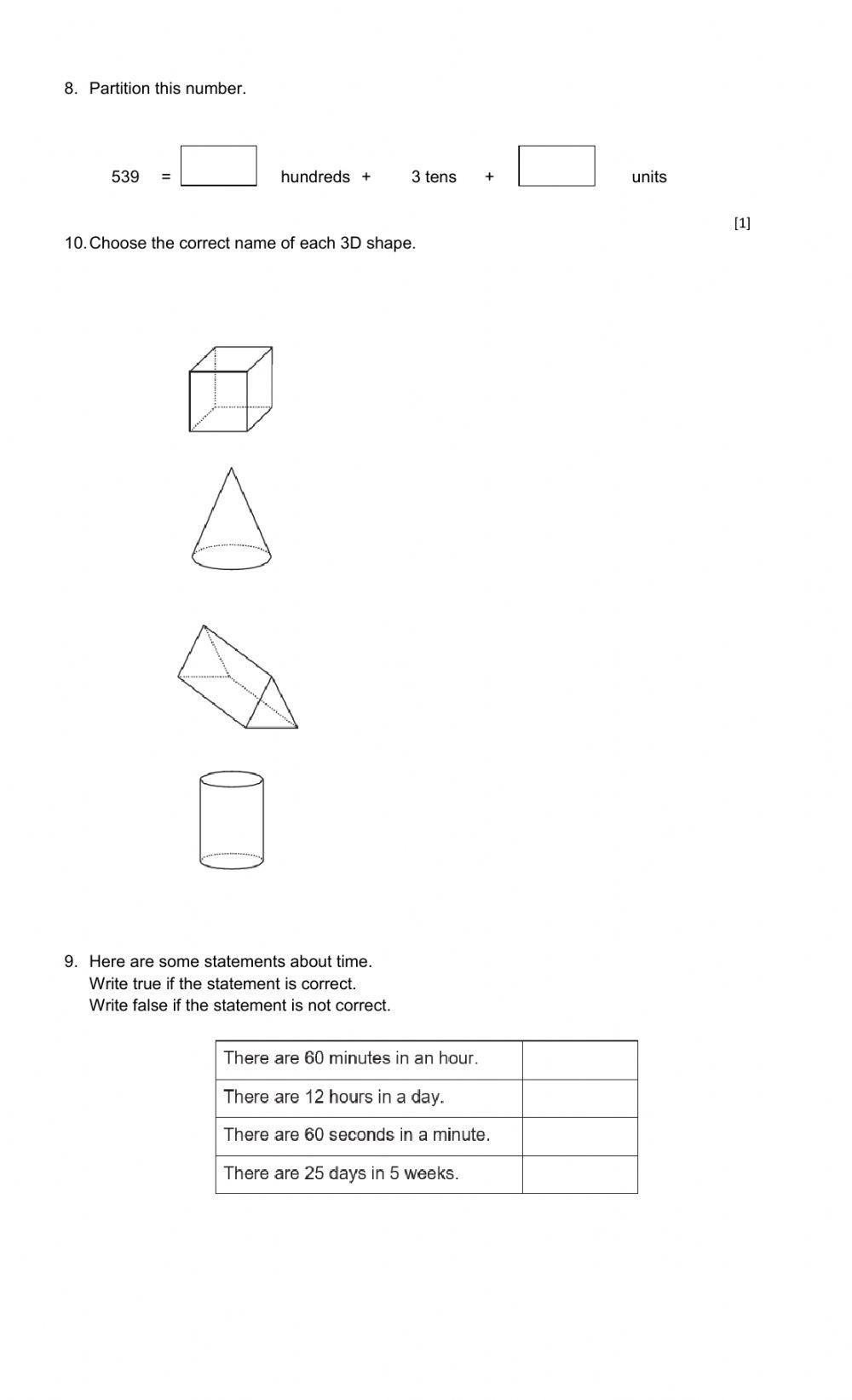 Diagnostic Test 2° Grade