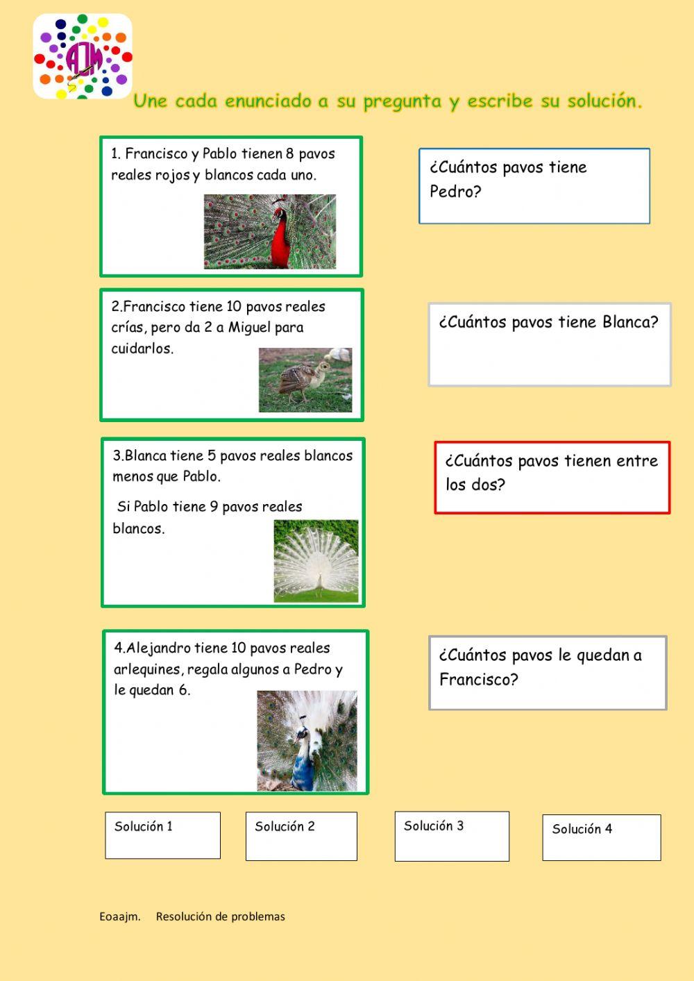 Resolución de sencillas situaciones matemáticas
