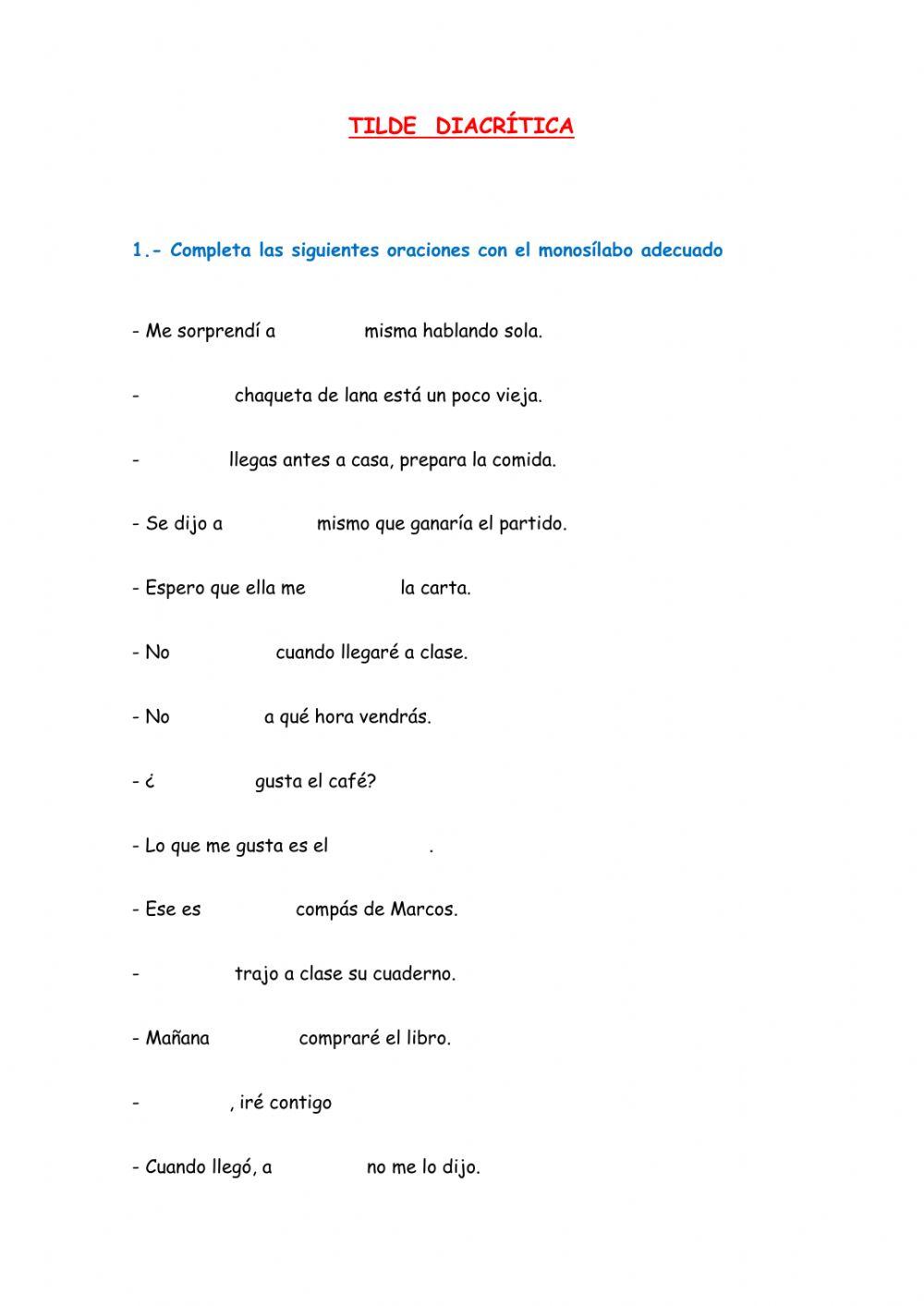 La tilde diacrítica