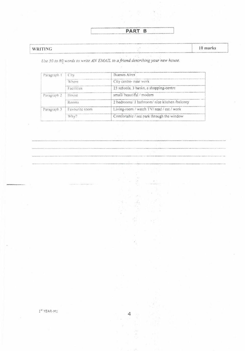 Cambridge exam practice