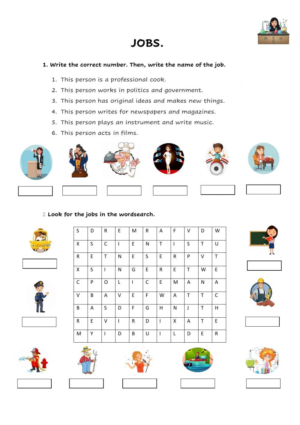 Jobs and professions