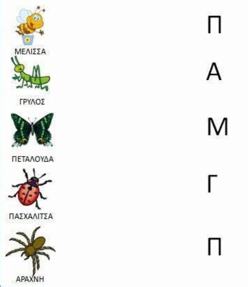 Ζώα & αρχικά γράμματα