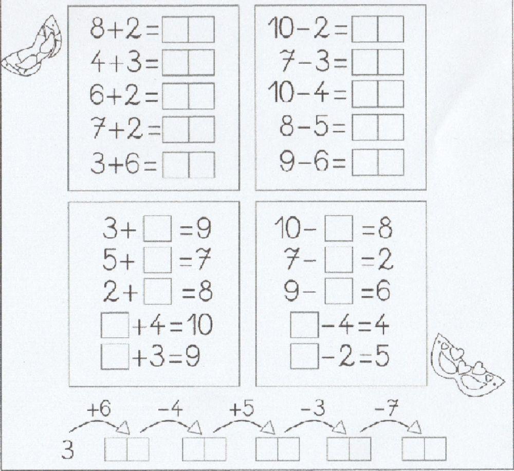 Összeadás, kivonás 0-10-ig