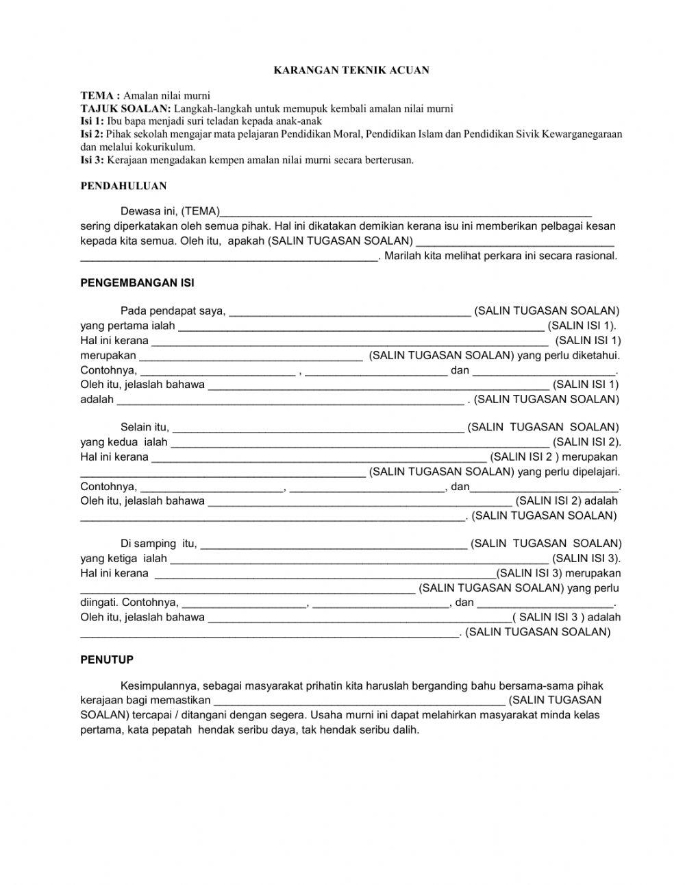 Langkah-langkah untuk Memupuk Amalan Nilai Murni