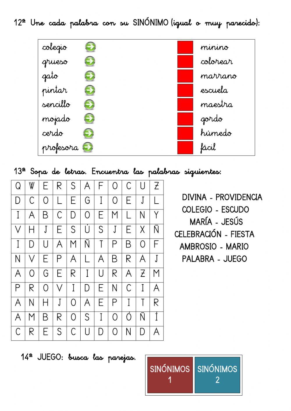 Comprensión lectora 3º EP 06 Divina Providencia