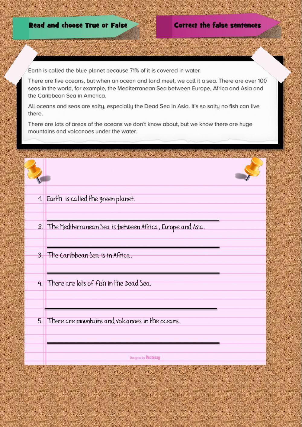 Oceans and Continents