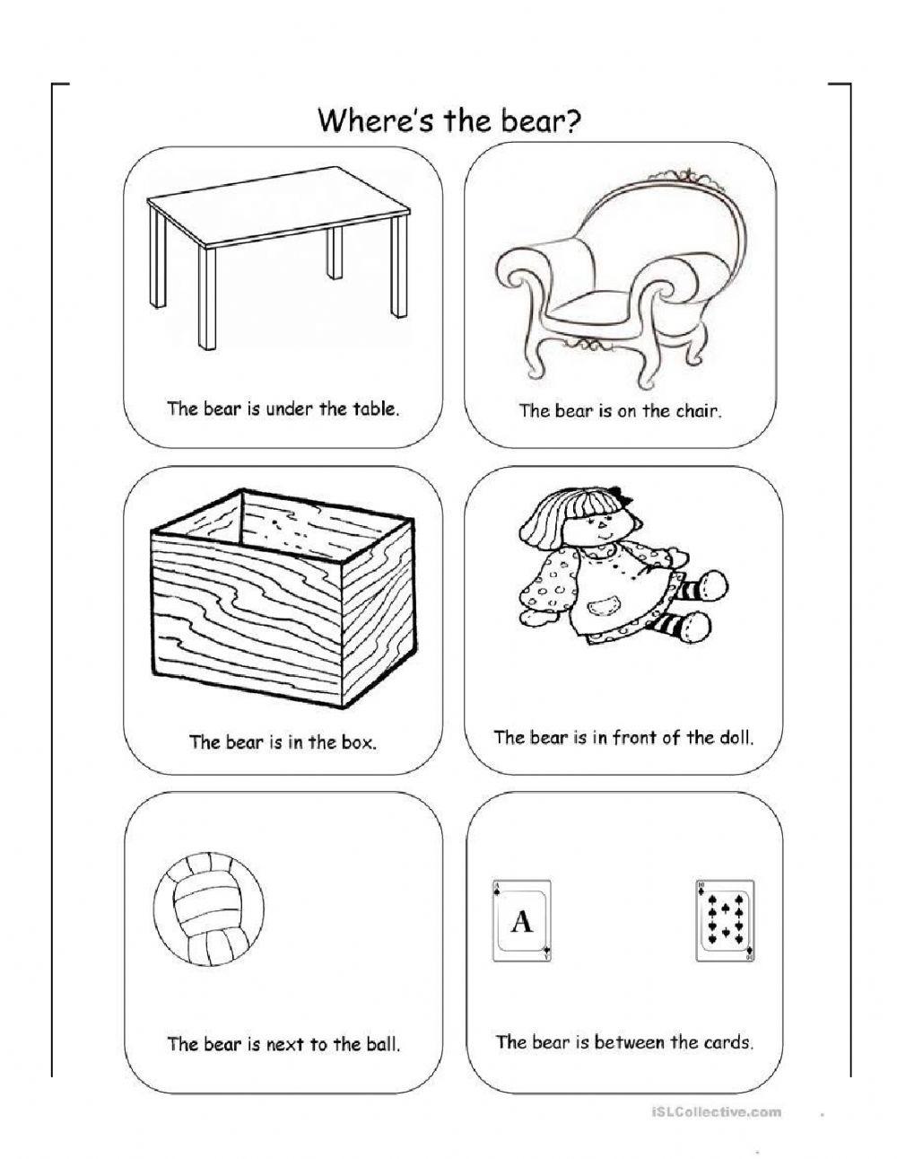 Prepositions of place, house forniture, parts of the house