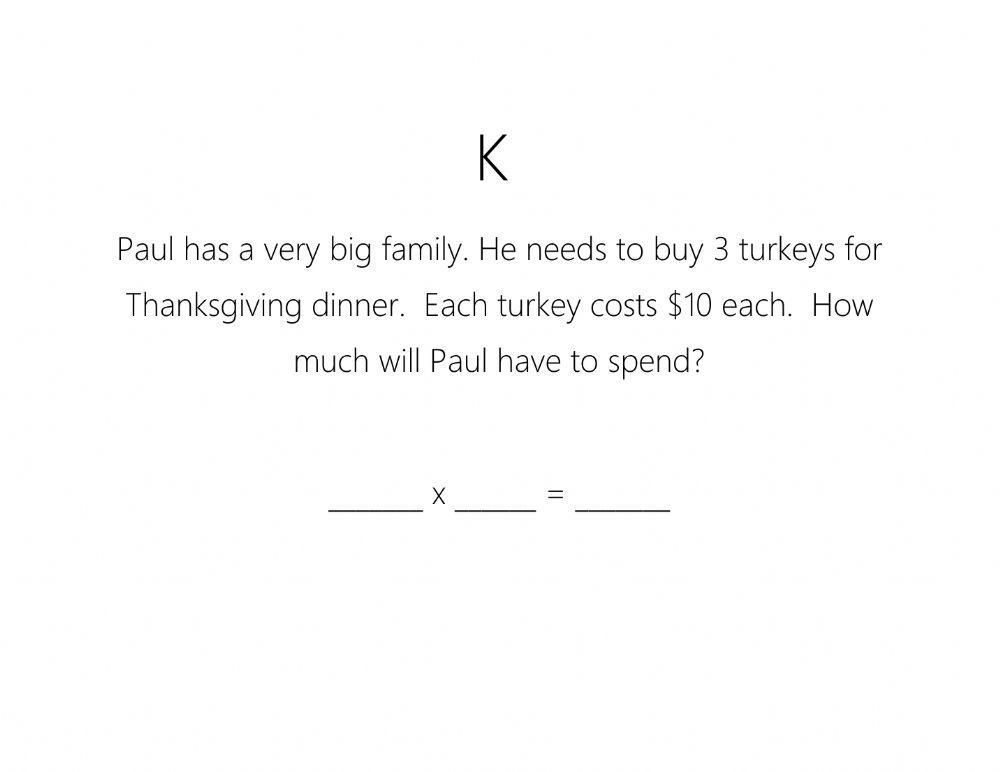 3rd thanksgiving math riddle