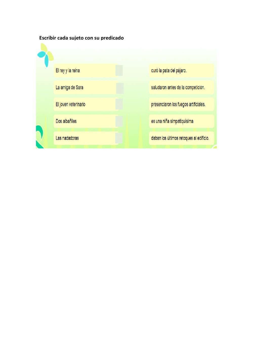 La oración y sus clases.