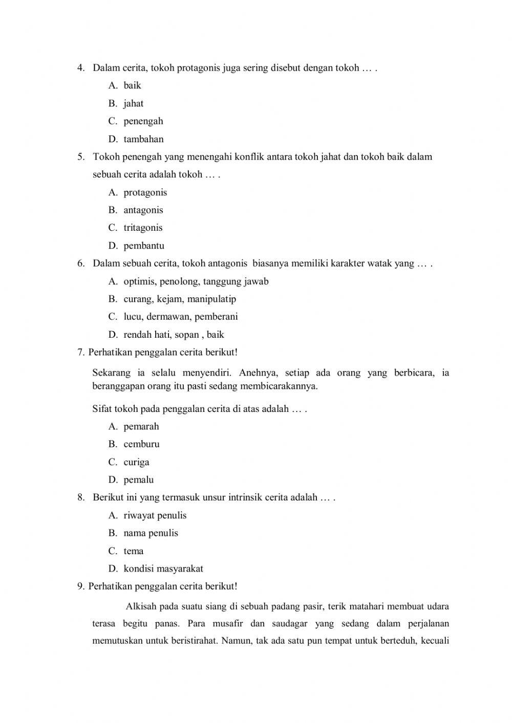 PAS Tema 4 Bahasa Indonesia