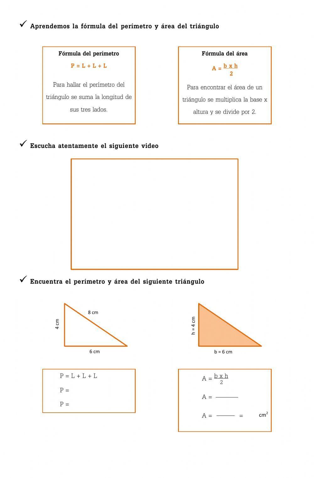 Perímetros y áreas