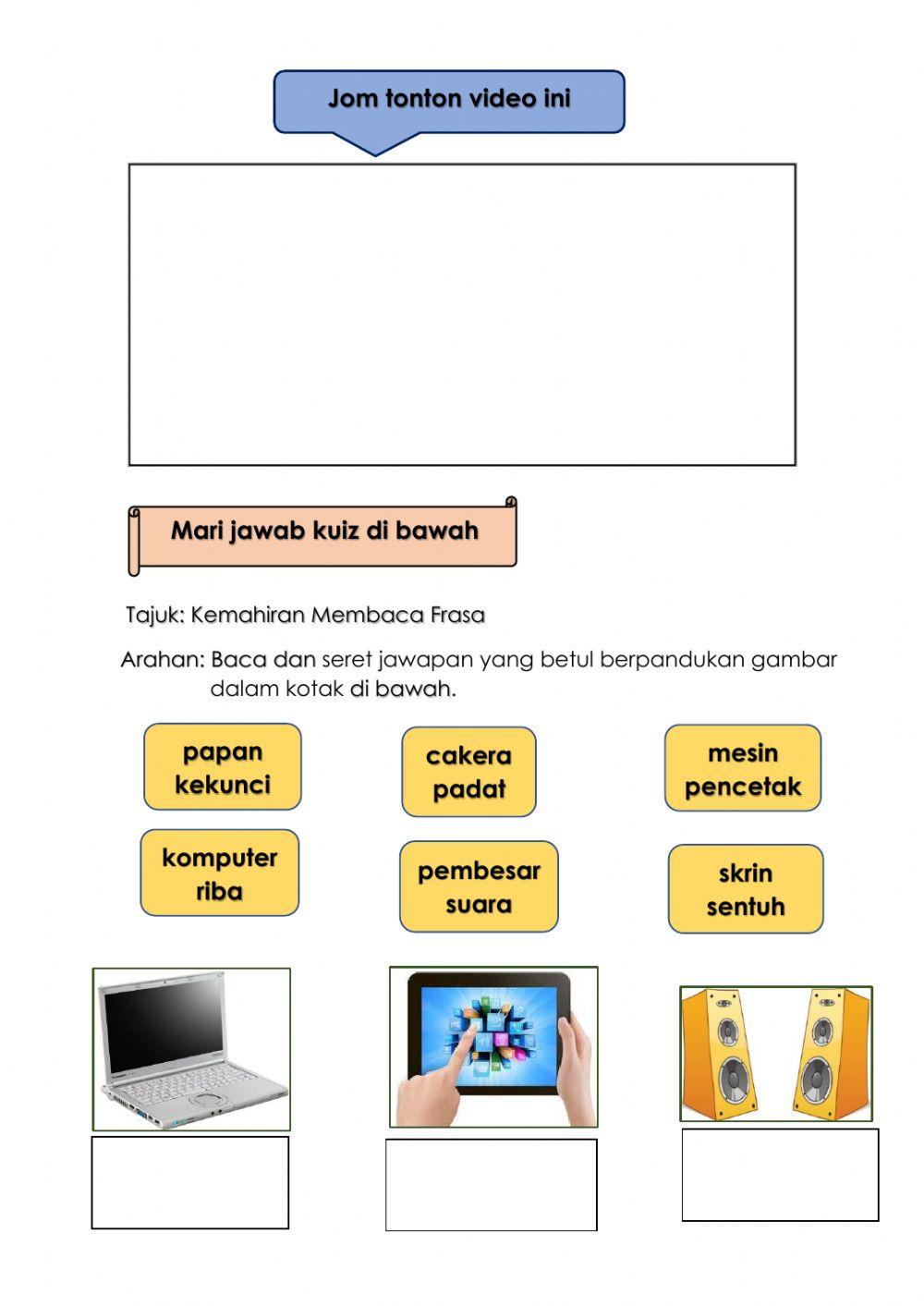 Membaca frasa berpandukan gambar